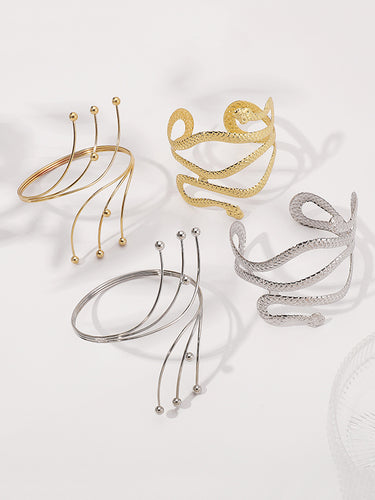 Einstellbare geometrische Schlangenform -Armlet -Accessoires
