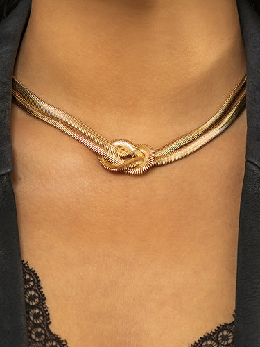 ملحقات قلادات ألوان صلبة ذات طبقة مزدوجة الطبقات