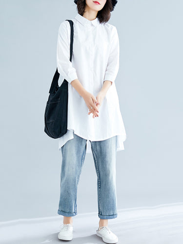 البلوزات والقمصان الصلبة الأصلية