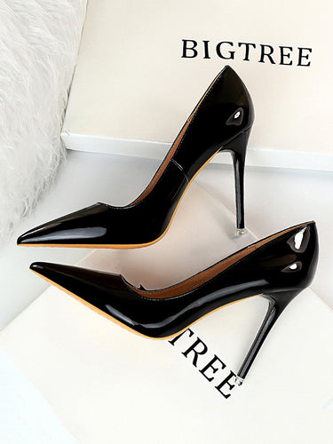 Salto Scarpin à joint de couleur unie solide