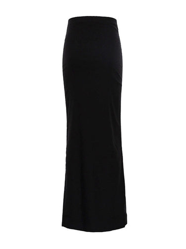A-line BodyCon Salas de cores sólidas Saias de fundo