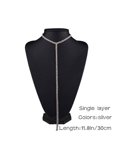 ステートメントノルムコアラインストーンネックレスアクセサリー