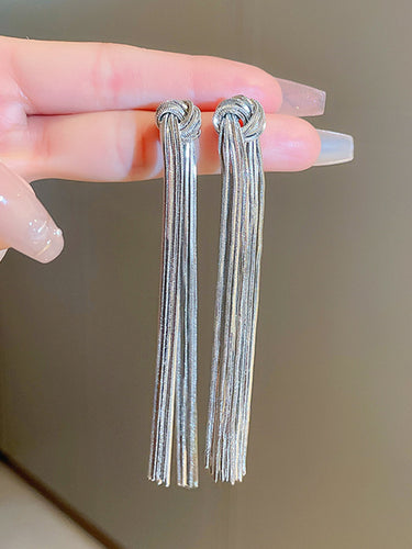 Pendientes geométricos de caza de taselas de color sólido