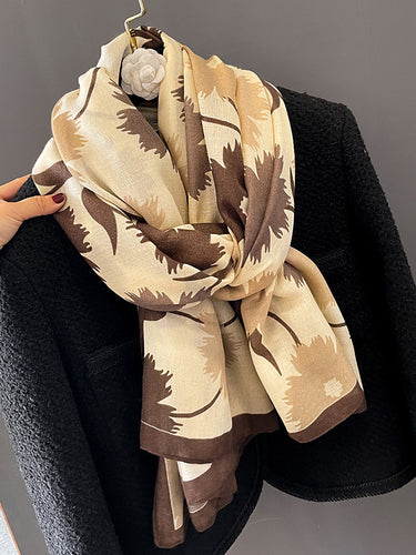 شال ووشاح طباعة الأزهار العتيقة