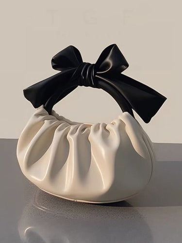 Bowknot plissé des sacs à articulation des sacs accessoires sacs à main