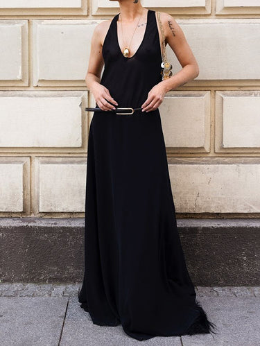 Robes maxi sans manches sans manches