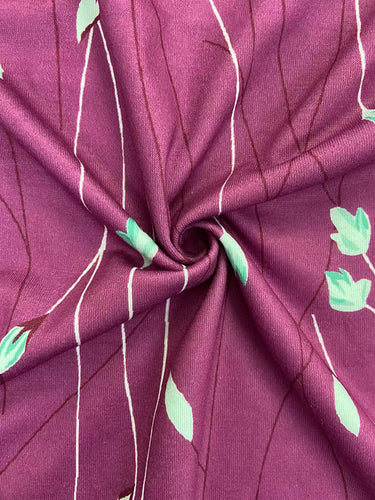 A-Linie losen Blumendruck rundem Hals Mini-Kleider
