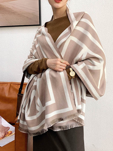 تقليد الكشمير شال على الوجهين