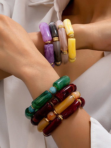 Acessórios geométricos de pulseira