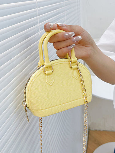 チェーン幾何学的なジッパークロスボディバッグサッチェル