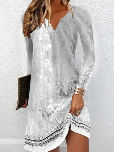 Mangas compridas LONE FLORAL IMPRESSO MINI VESTES