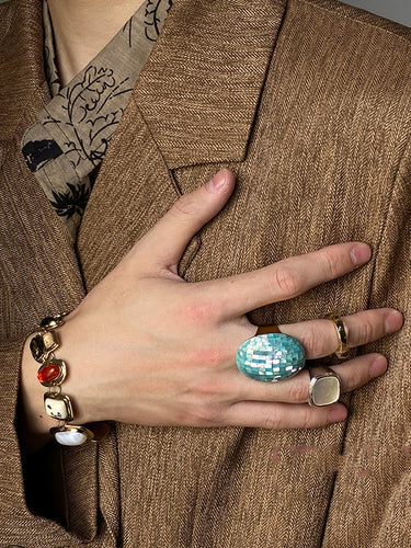Acessórios geométricos de pulseira
