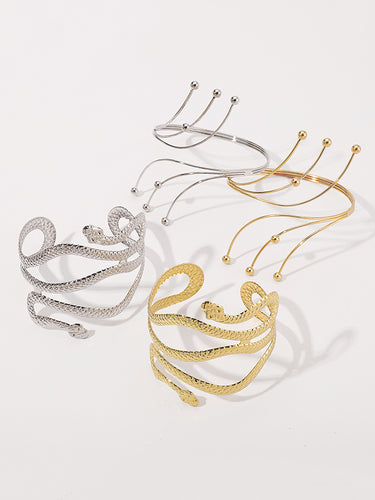 Einstellbare geometrische Schlangenform -Armlet -Accessoires