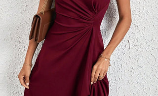 Burgundy Mother of the Bride Dress