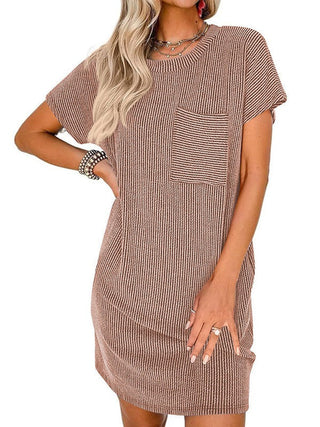 How to Style a Brown Dress with Black Shoes