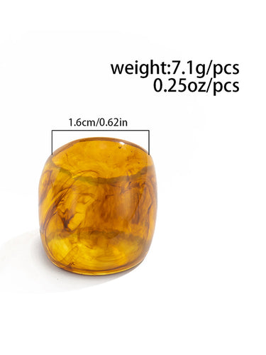 1729277 Irregularity Geometric Shiny Rings Accessories