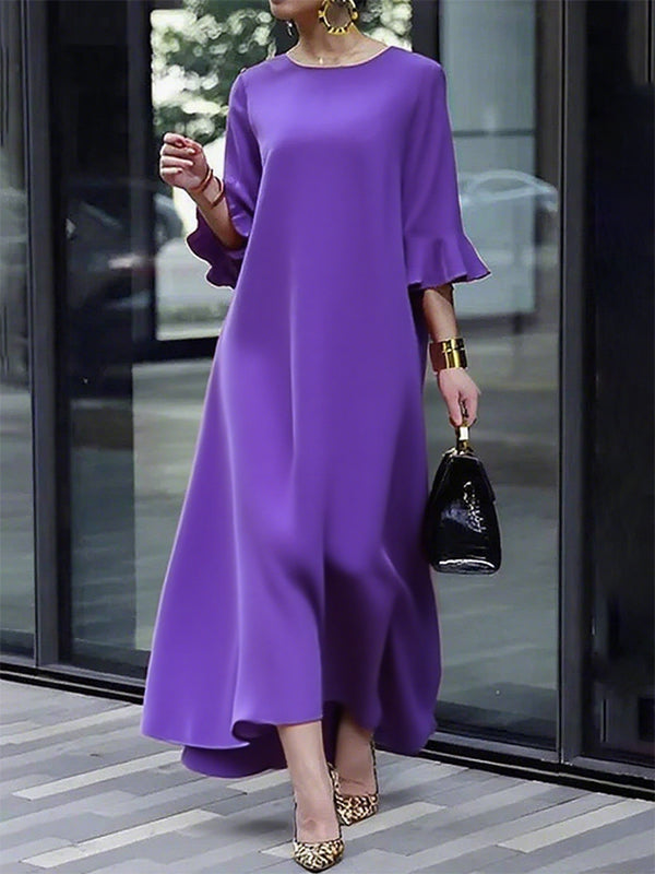 Sleeveless Floral Printed Split-Side V-Neck Maxi Dresses