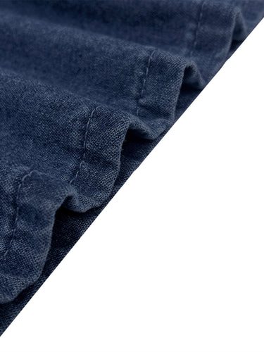 Gevşek Geniş Bacak Cepli Düz Renk Jean Pantolon Altları