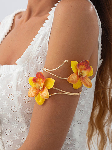 1715743 Chains Flower Shape Armlet Accessories Earrings Accessories Necklaces Accessories