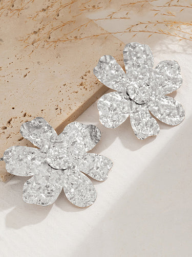 1729298 Irregularity Flower Shape Earrings Accessories