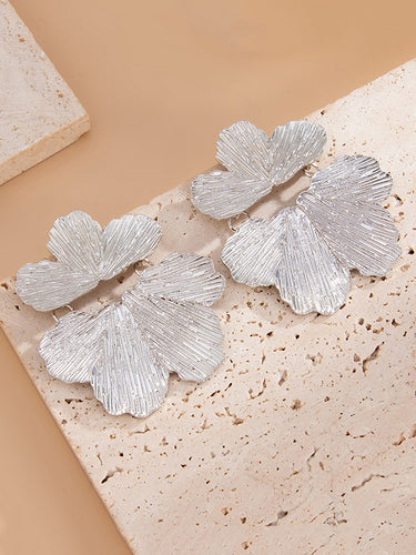1729193 Irregularity Flower Shape Earrings Accessories