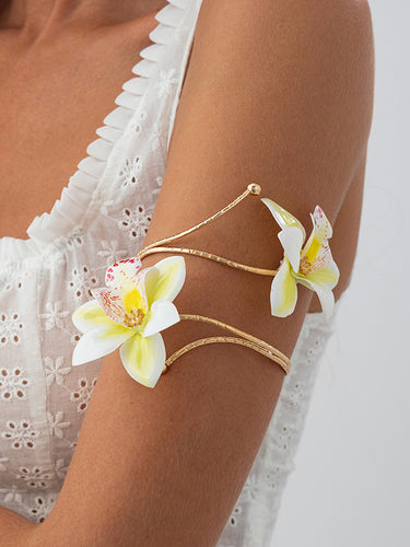 1715744 Chains Flower Shape Armlet Accessories Earrings Accessories Necklaces Accessories