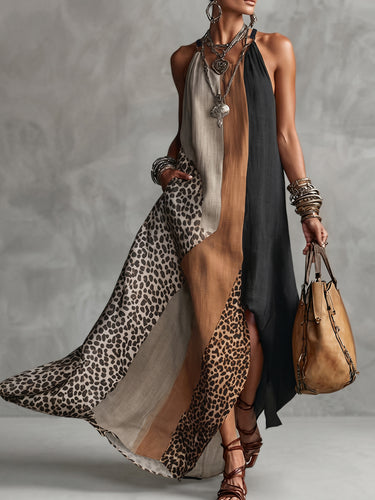 loose day dresses Loose Linen Maxi Dress from NikkaPlace