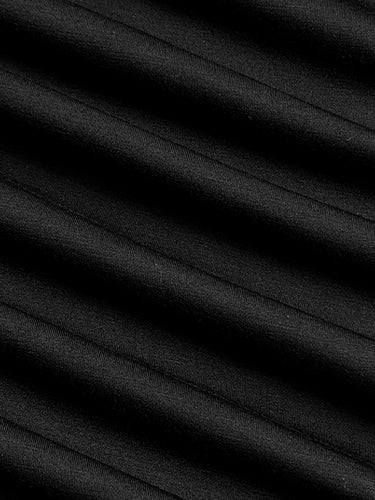 Mangas compridas soltas assimétricas abotoadas de junta dividida vestidos maxi de pescoço de mock split