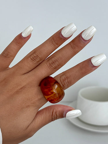 1718795 Geometric Shiny Slightly Sheer Rings Accessories