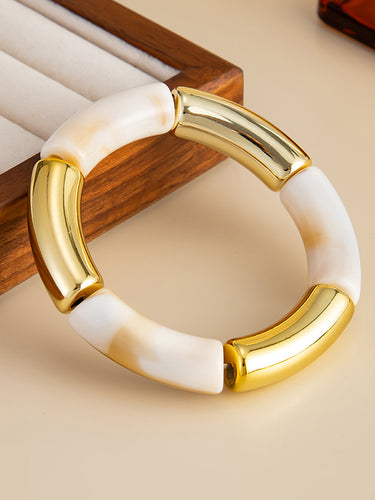 1717663 Contrast Color Geometric Bracelet Accessories