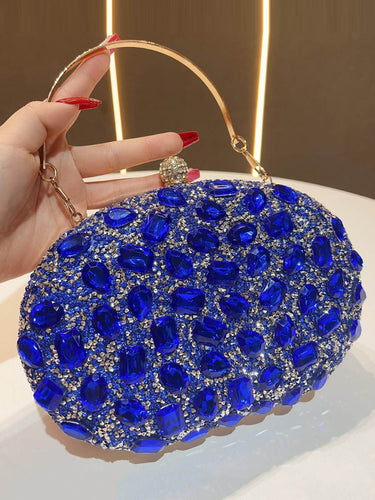 1739711 Chains Rhine Stones Evening Bags & Clutches Handbags