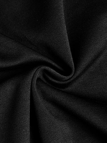 Mangas compridas soltas assimétricas abotoadas de junta dividida vestidos maxi de pescoço de mock split