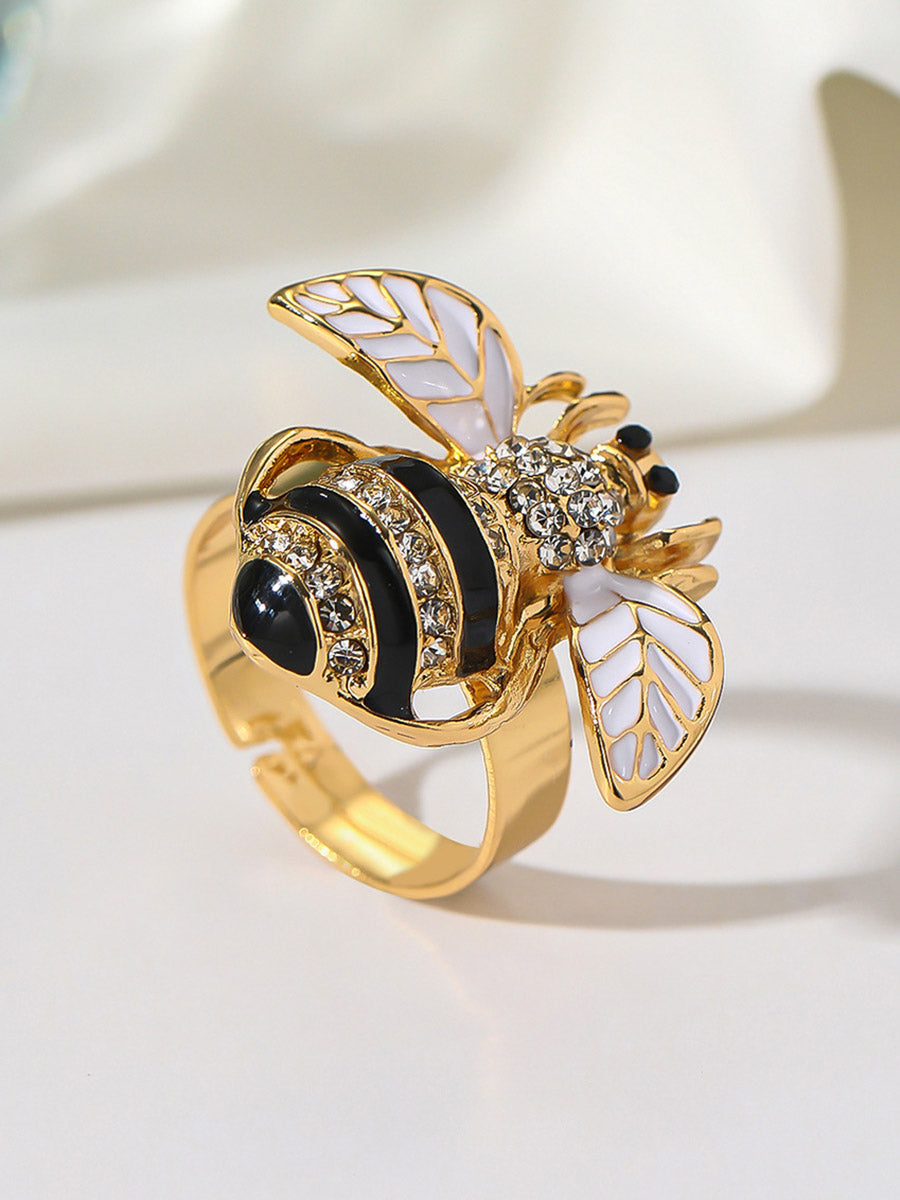 Insect Stacked Rings Insect Shape Rhine Stones Rings Accessories – Uoozee official
