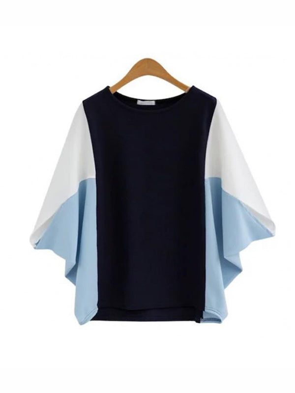 Loose Batwing Split-Joint T-Shirts