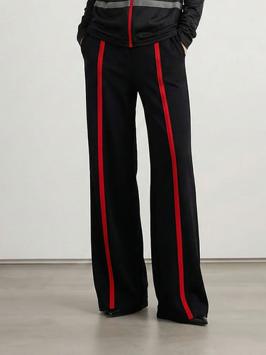 Loose Wide Leg Striped Casual Pants Bottoms Trousers