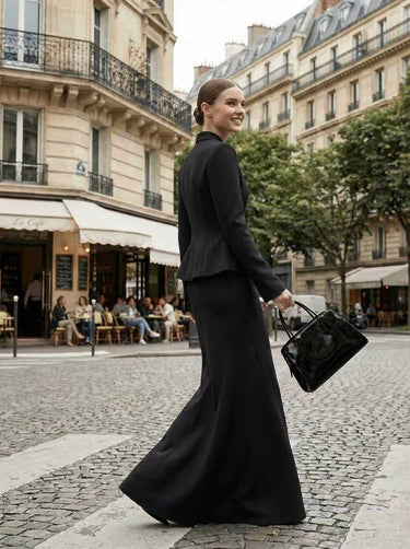 Elasticated Waist Irregularity Buttoned Solid Color Stand Collar Blouses&Shirts Tops