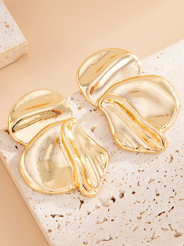 1729326 Irregularity Flower Shape Earrings Accessories