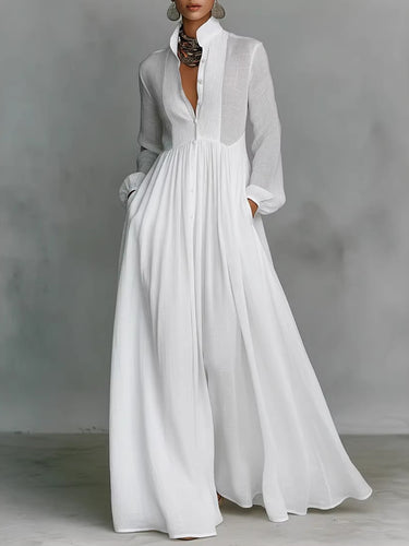 A-Line High Waisted Buttoned Pleated Pockets Solid Color Split-Joint S Uoozee official A-Line High Waisted Buttoned Pleated Pockets Solid Color Split-Joint S Uoozee official