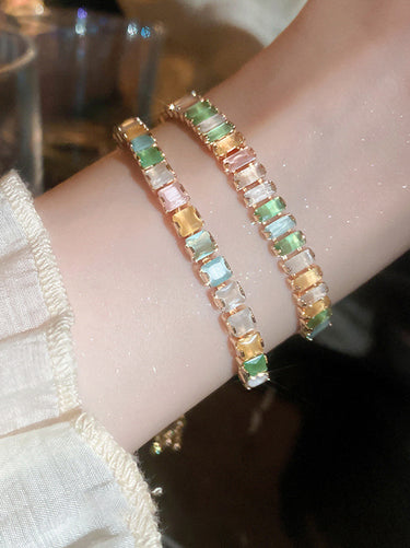 Color de contraste ajustable Color Geométrico Rin Putas Accesorios de pulsera