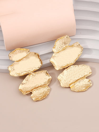 1715164 Irregularity Chains Shiny Earrings Accessories