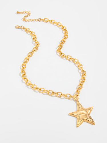 1718875 Chains Shiny Star Shape Necklaces Accessories