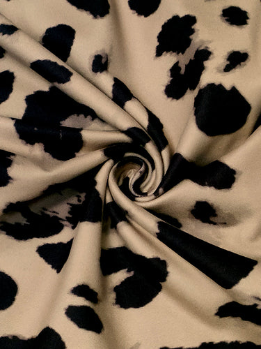 Bodycon High-Low Contrast Color Leopard Ruffled Split-Joint Deep V-Neck Midi Dresses