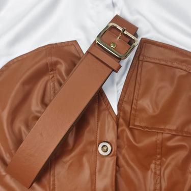 Uzun kollu sıska kuşaklı düğmeli bölünmüş eklem yaka midi elbiseler gömlek elbise