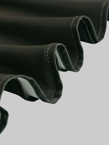 A-Line Long Sleeves Elasticity Gradient Pockets Round-Neck Maxi Dresses