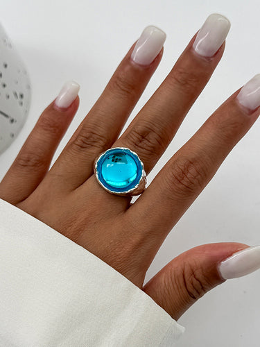 1718548 Geometric Rhine Stones Rings Accessories