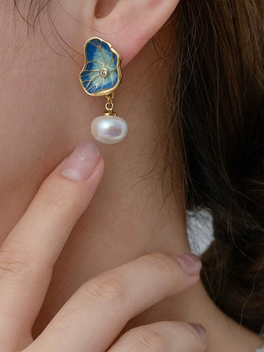 1782536 Contrast Color Rhinestone Eardrop Accessories