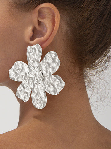 1729293 Irregularity Flower Shape Earrings Accessories