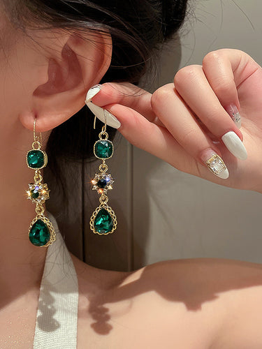 Urban Green Strassonstone Waterdrop Ohrringe Accessoires