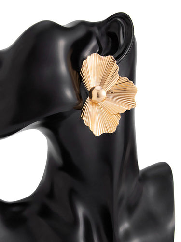 1729225 Irregularity Flower Shape Earrings Accessories