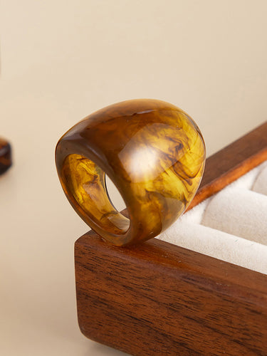 1729199 Irregularity Geometric Shiny Rings Accessories